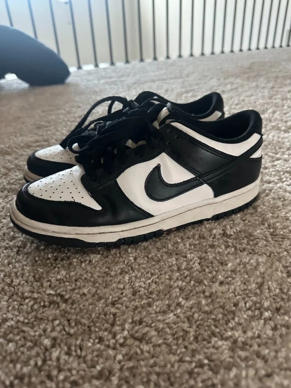 Nike Dunk Low Panda Black White Big Kids Youth Size 6.5